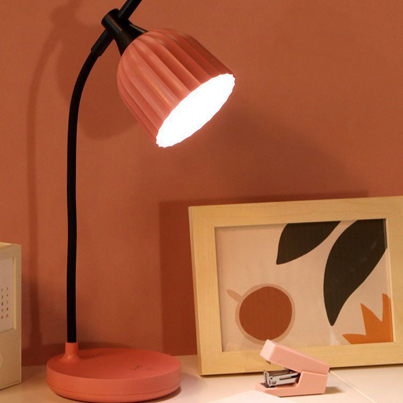 Modern Minimalist Round Foldable ABS LED Table Lamp for Living Room