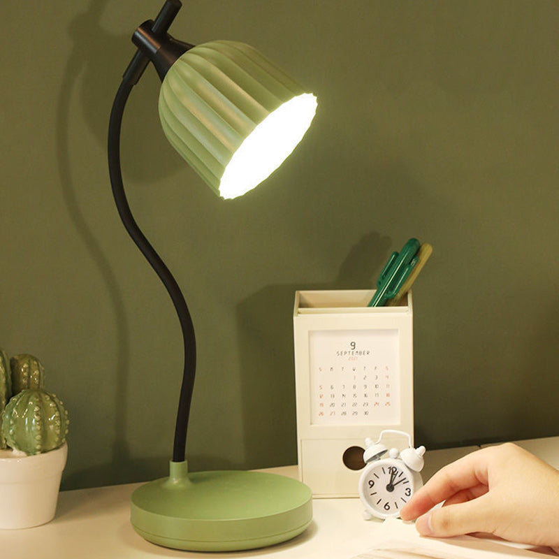 Modern Minimalist Round Foldable ABS LED Table Lamp for Living Room
