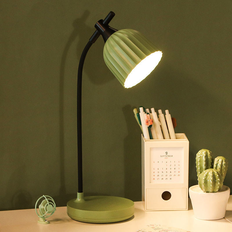 Modern Minimalist Round Foldable ABS LED Table Lamp for Living Room