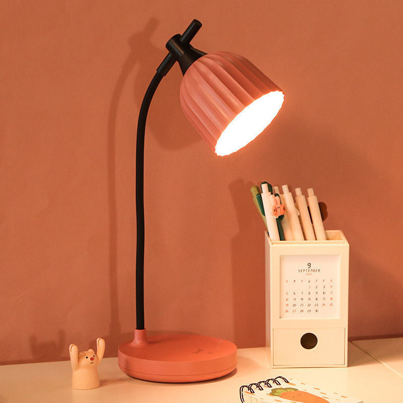 Modern Minimalist Round Foldable ABS LED Table Lamp for Living Room