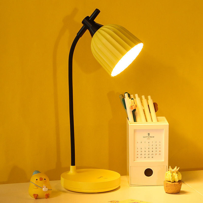 Modern Minimalist Round Foldable ABS LED Table Lamp for Living Room