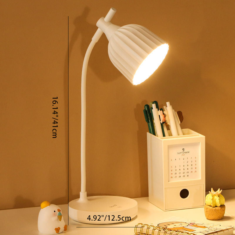 Modern Minimalist Round Foldable ABS LED Table Lamp for Living Room
