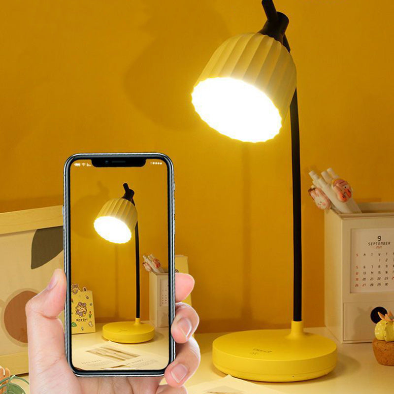 Modern Minimalist Round Foldable ABS LED Table Lamp for Living Room