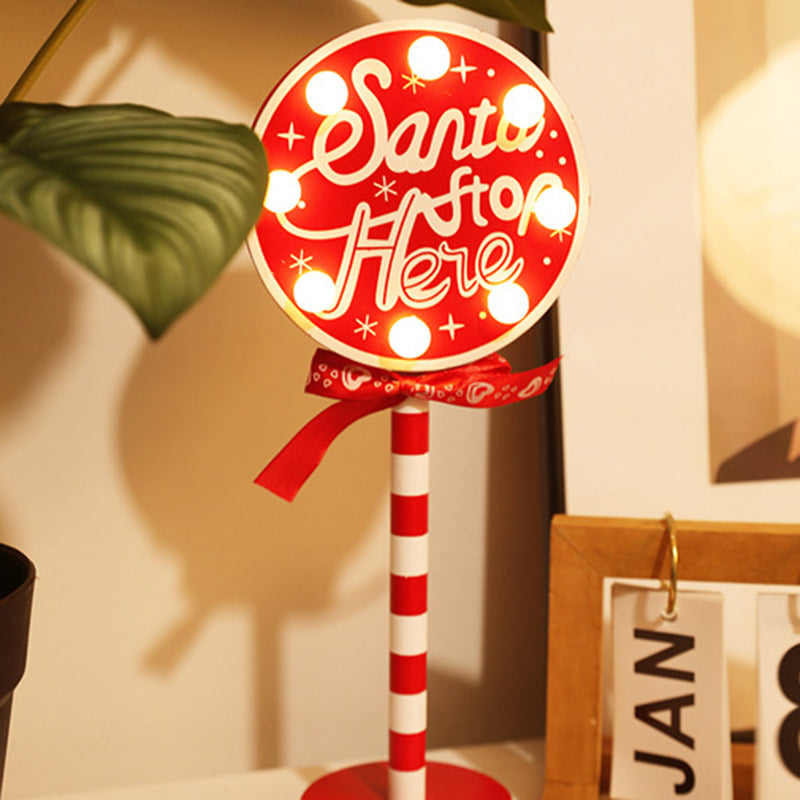 Modern Art Deco Round Octagon Rectangle Crown Christmas Hat Home Metal Wood LED Table Lamp for Bedroom