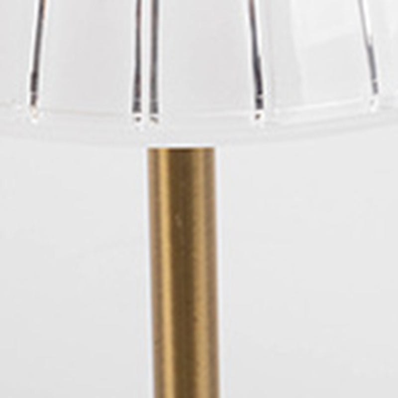 Modern Minimalist Round Semi-Cone PC Iron LED Table Lamp for Living Room