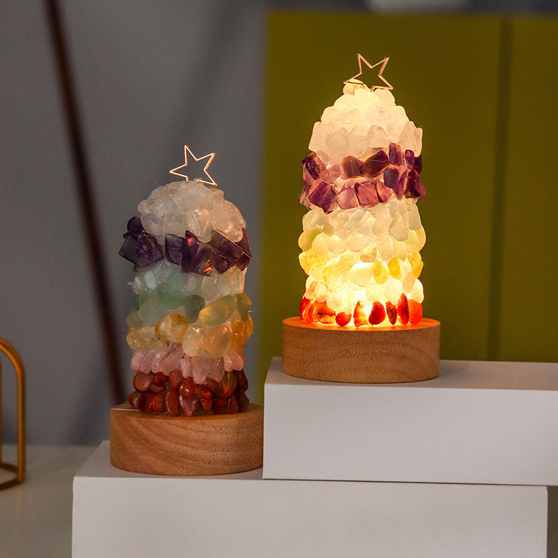 Modern Art Deco Crystal Multicolored Gem LED Table Lamp