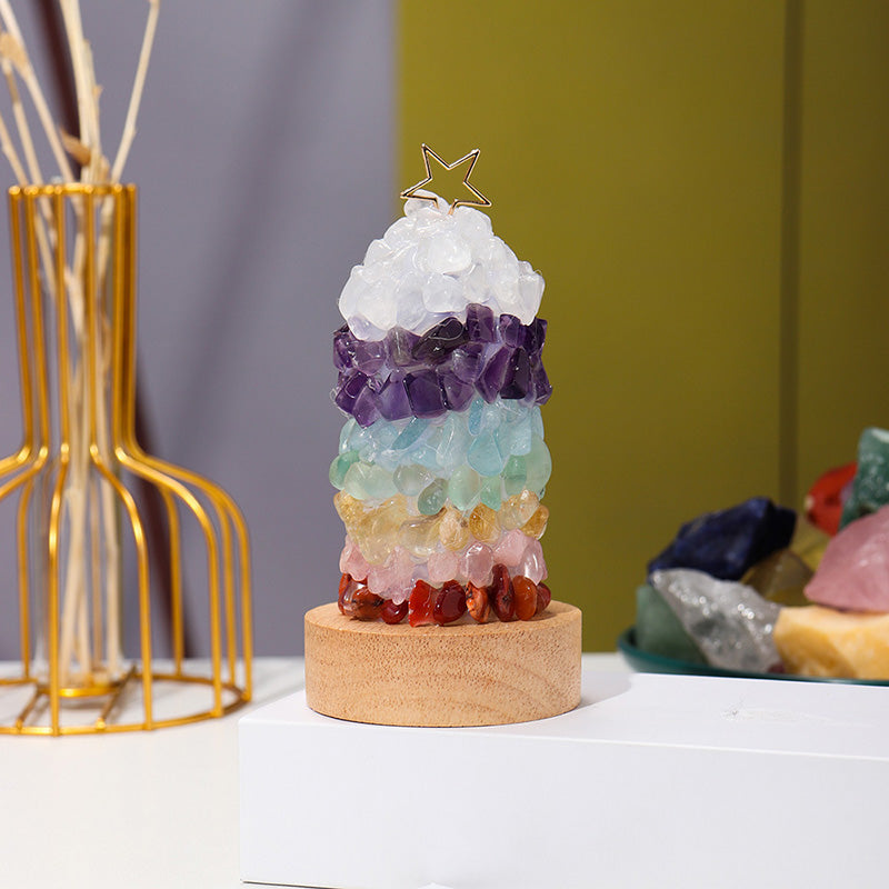 Modern Art Deco Crystal Multicolored Gem LED Table Lamp