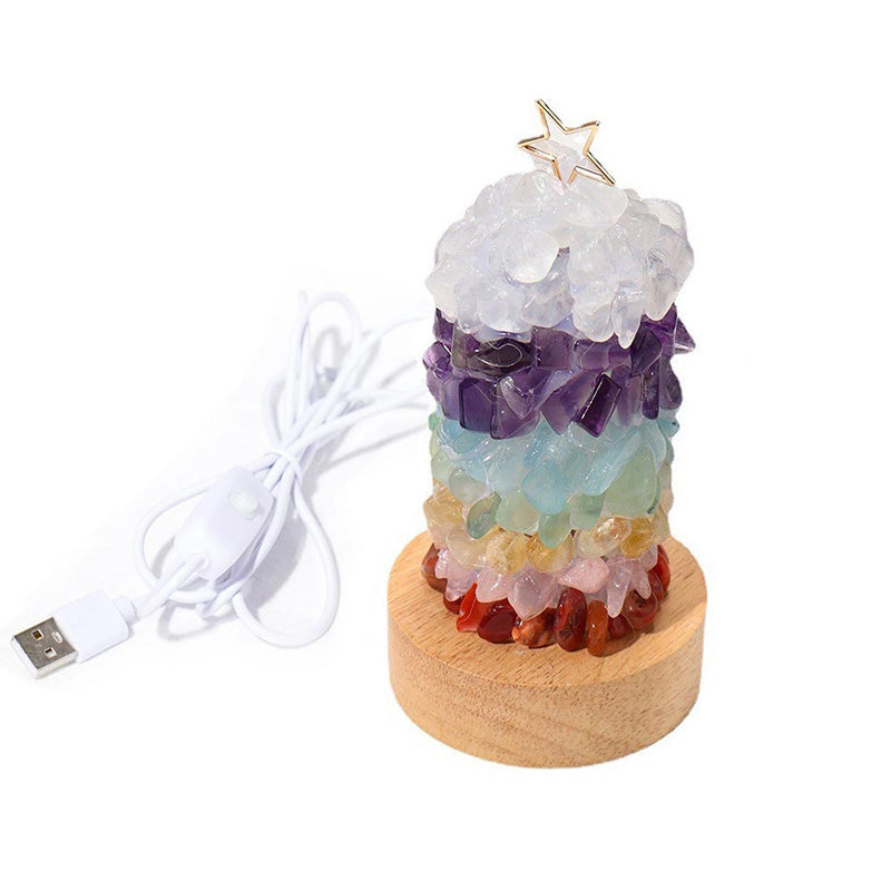Modern Art Deco Crystal Multicolored Gem LED Table Lamp