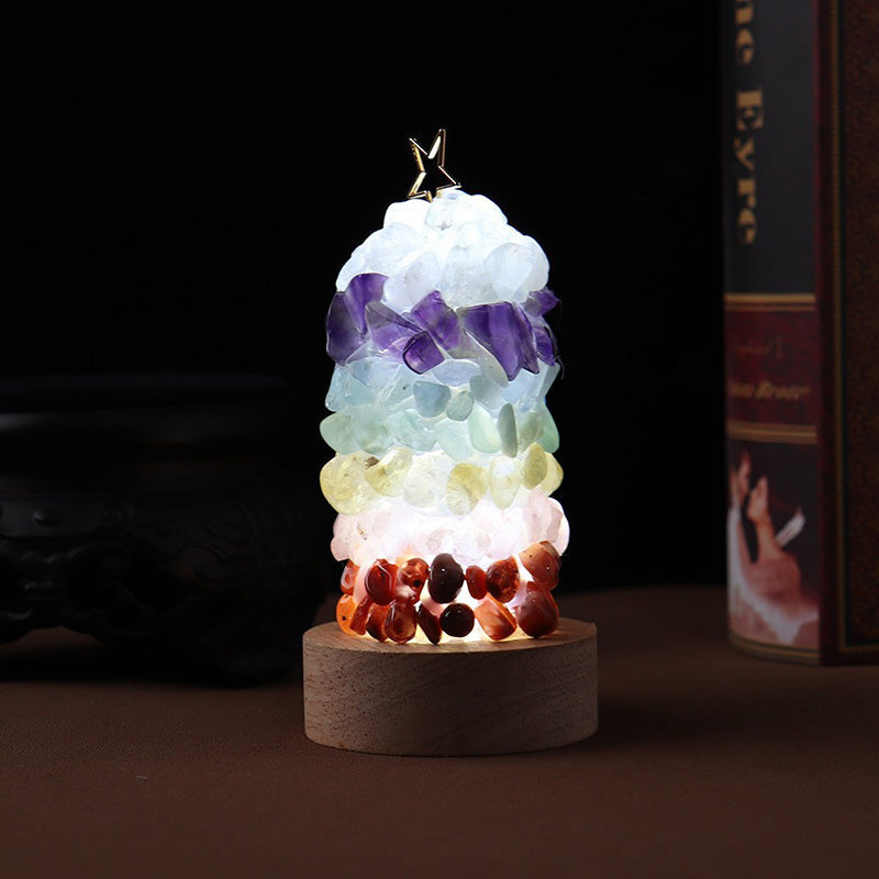 Modern Art Deco Crystal Multicolored Gem LED Table Lamp