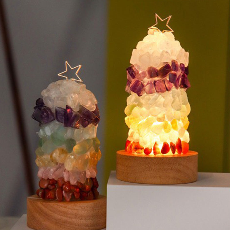 Modern Art Deco Crystal Multicolored Gem LED Table Lamp