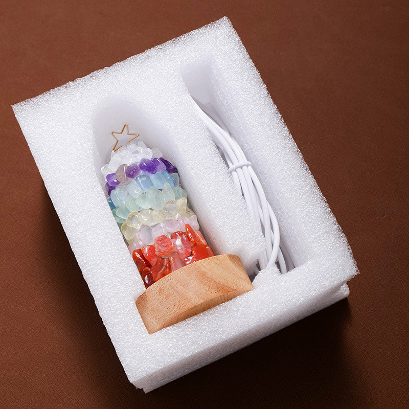 Modern Art Deco Crystal Multicolored Gem LED Table Lamp