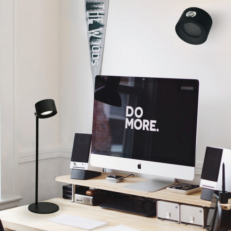 Modern Minimalist Rechargeable Rotatable ABS PC Round LED Desk Lamp for Study