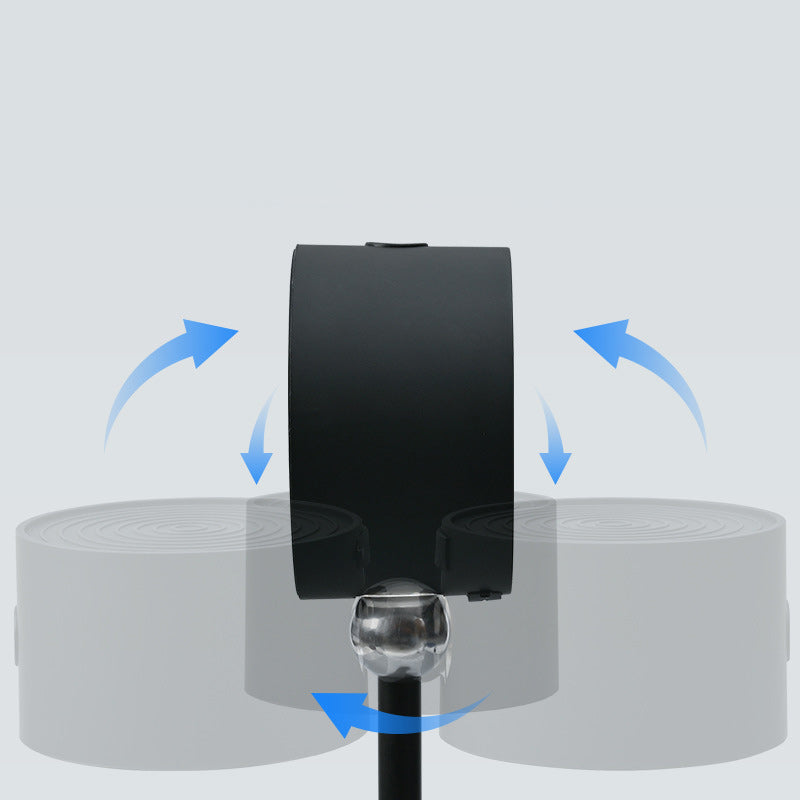 Modern Minimalist Rechargeable Rotatable ABS PC Round LED Desk Lamp for Study