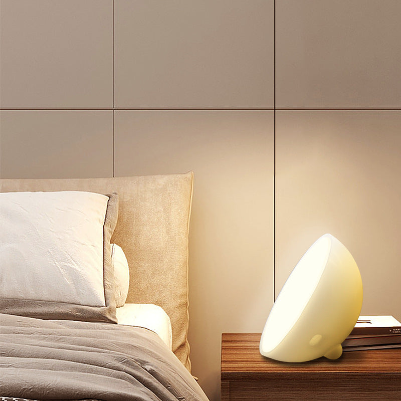 Modern Simplicity PC Bowl USB Bluetooth LED Table Lamp Night Light for Bedroom