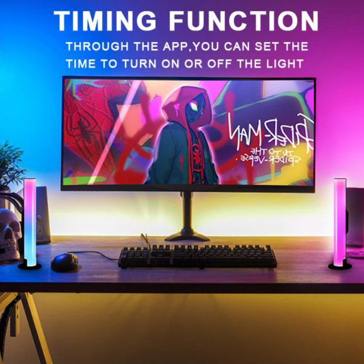 Modern Simplicity ABS PC Strip Bluetooth USB LED Desk Lamp for Study