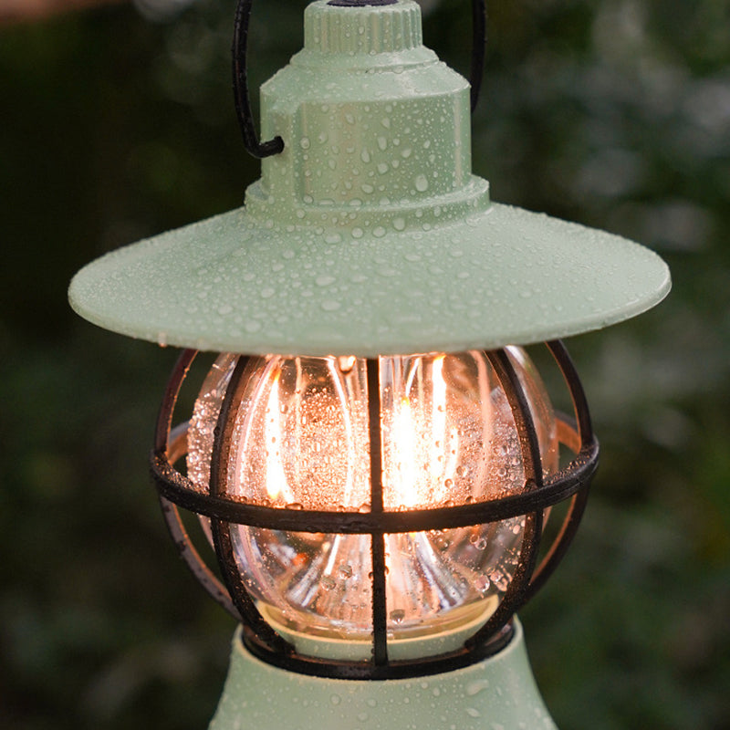 Contemporary Retro Waterproof Rechargeable LED Lantern Hanging Table Light for Garden