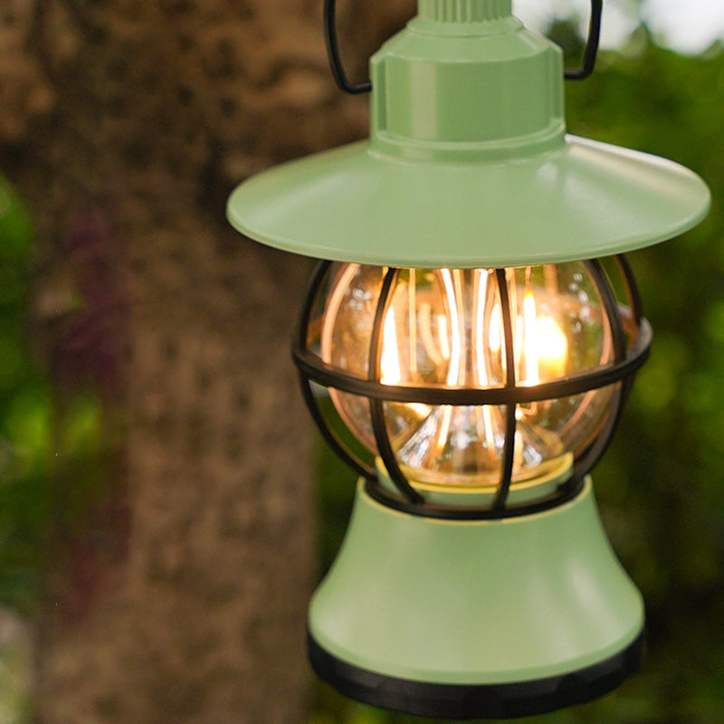 Contemporary Retro Waterproof Rechargeable LED Lantern Hanging Table Light for Garden