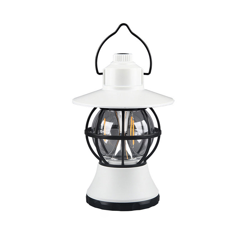 Contemporary Retro Waterproof Rechargeable LED Lantern Hanging Table Light for Garden