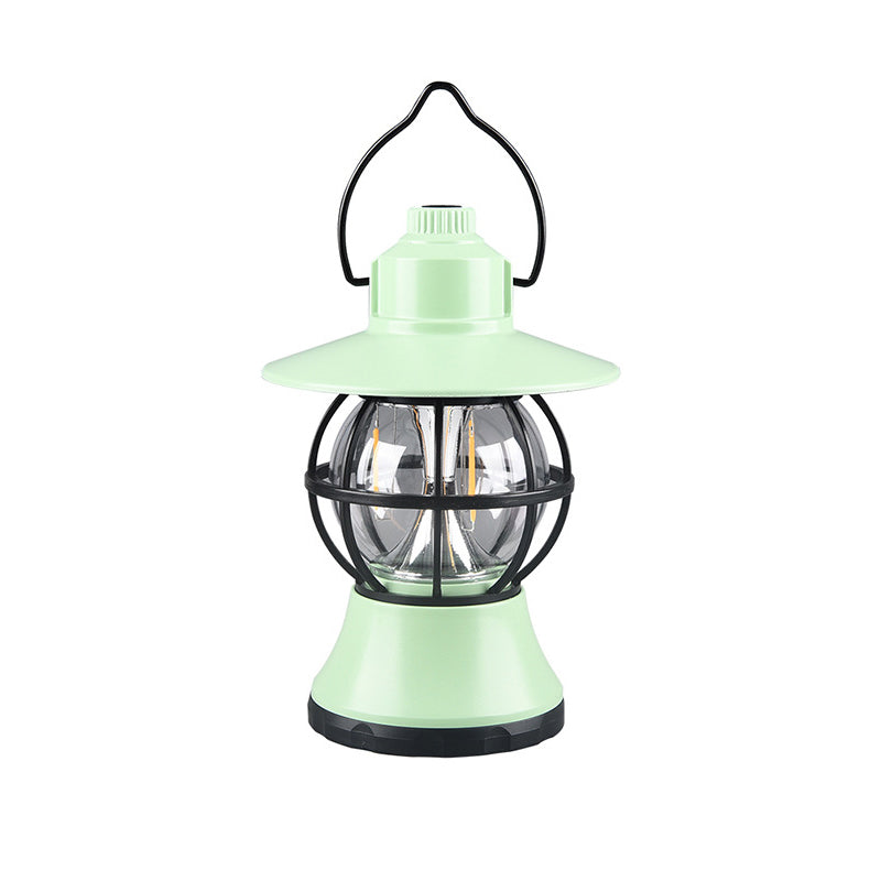 Contemporary Retro Waterproof Rechargeable LED Lantern Hanging Table Light for Garden