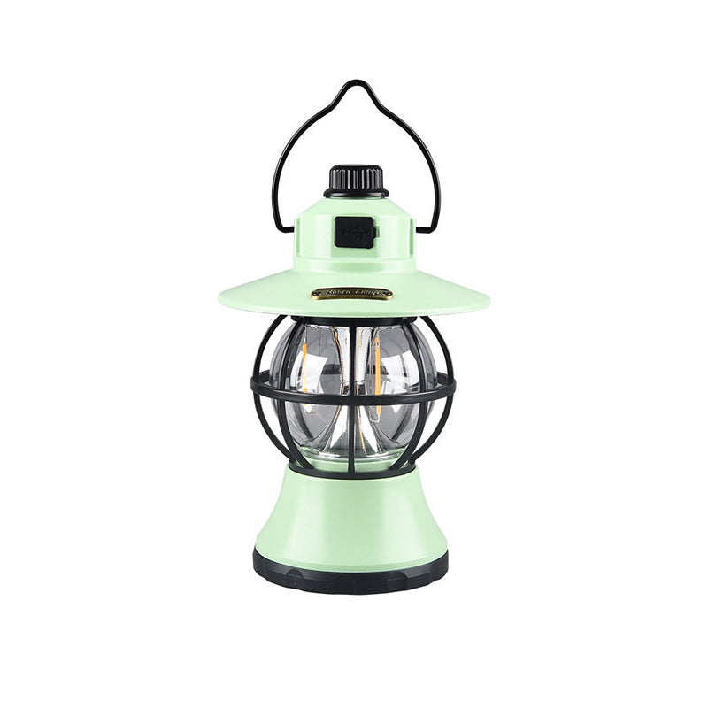 Contemporary Retro Waterproof Rechargeable LED Lantern Hanging Table Light for Garden