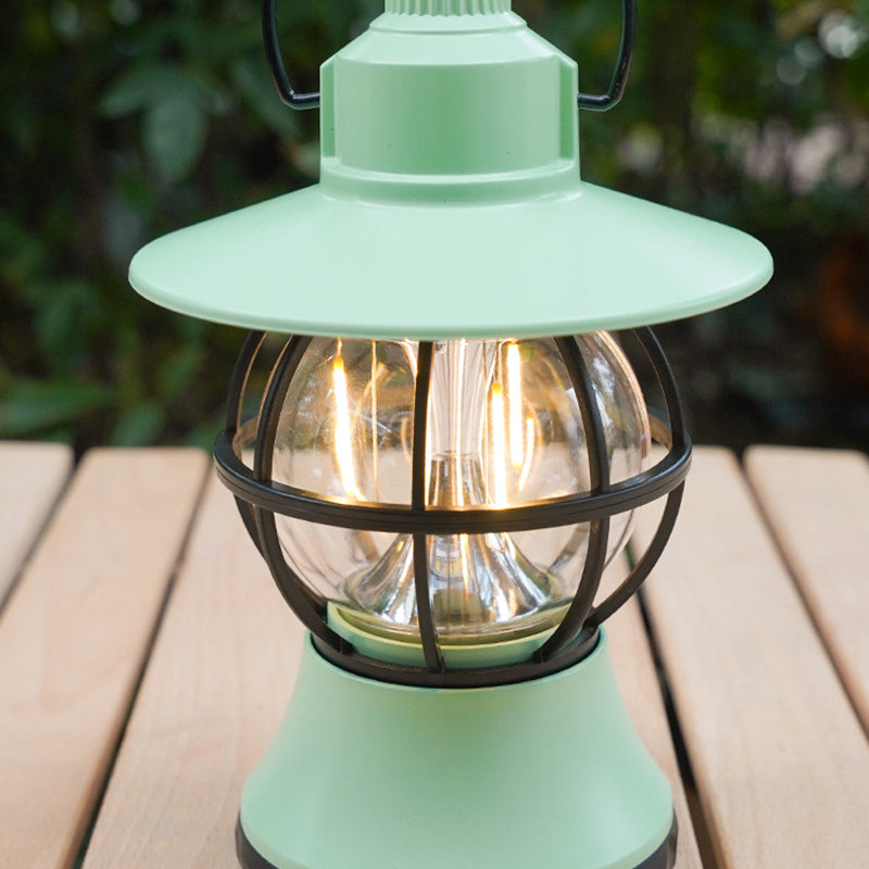 Contemporary Retro Waterproof Rechargeable LED Lantern Hanging Table Light for Garden