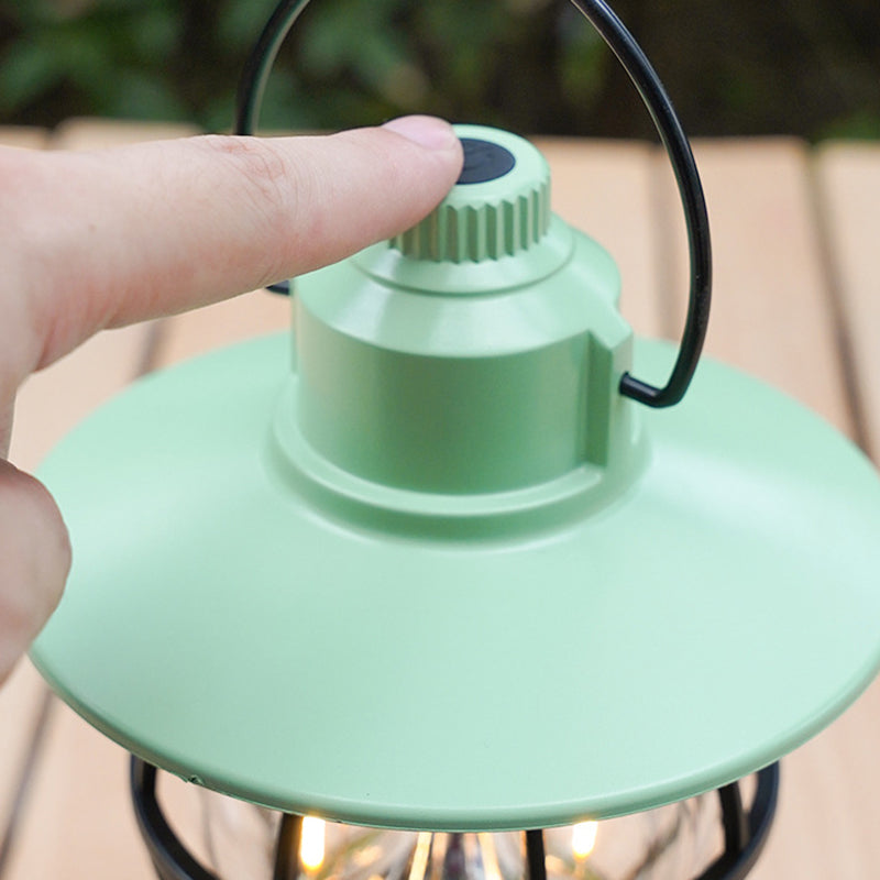 Contemporary Retro Waterproof Rechargeable LED Lantern Hanging Table Light for Garden