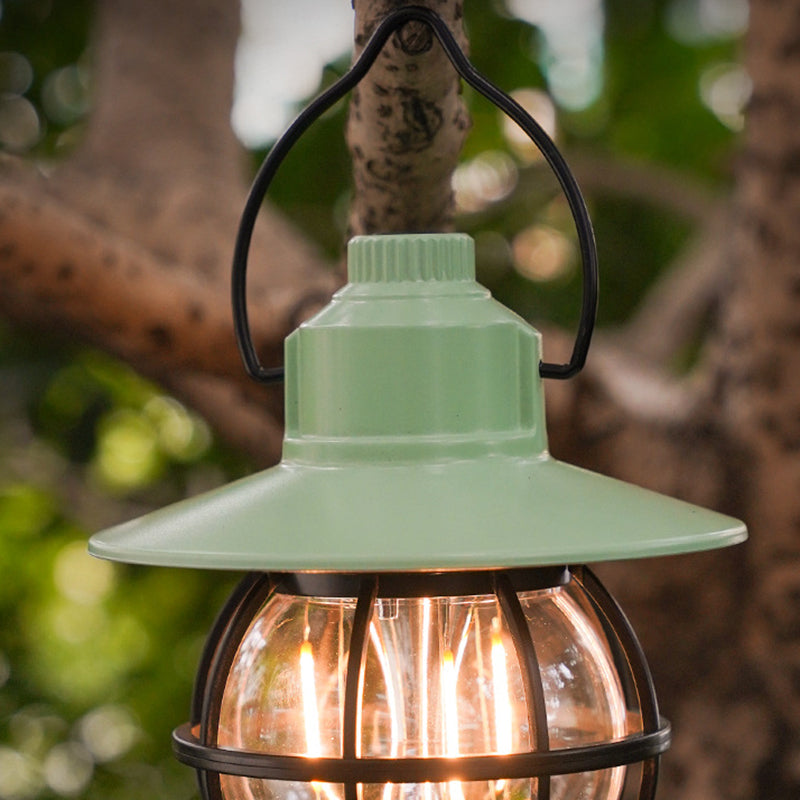 Contemporary Retro Waterproof Rechargeable LED Lantern Hanging Table Light for Garden