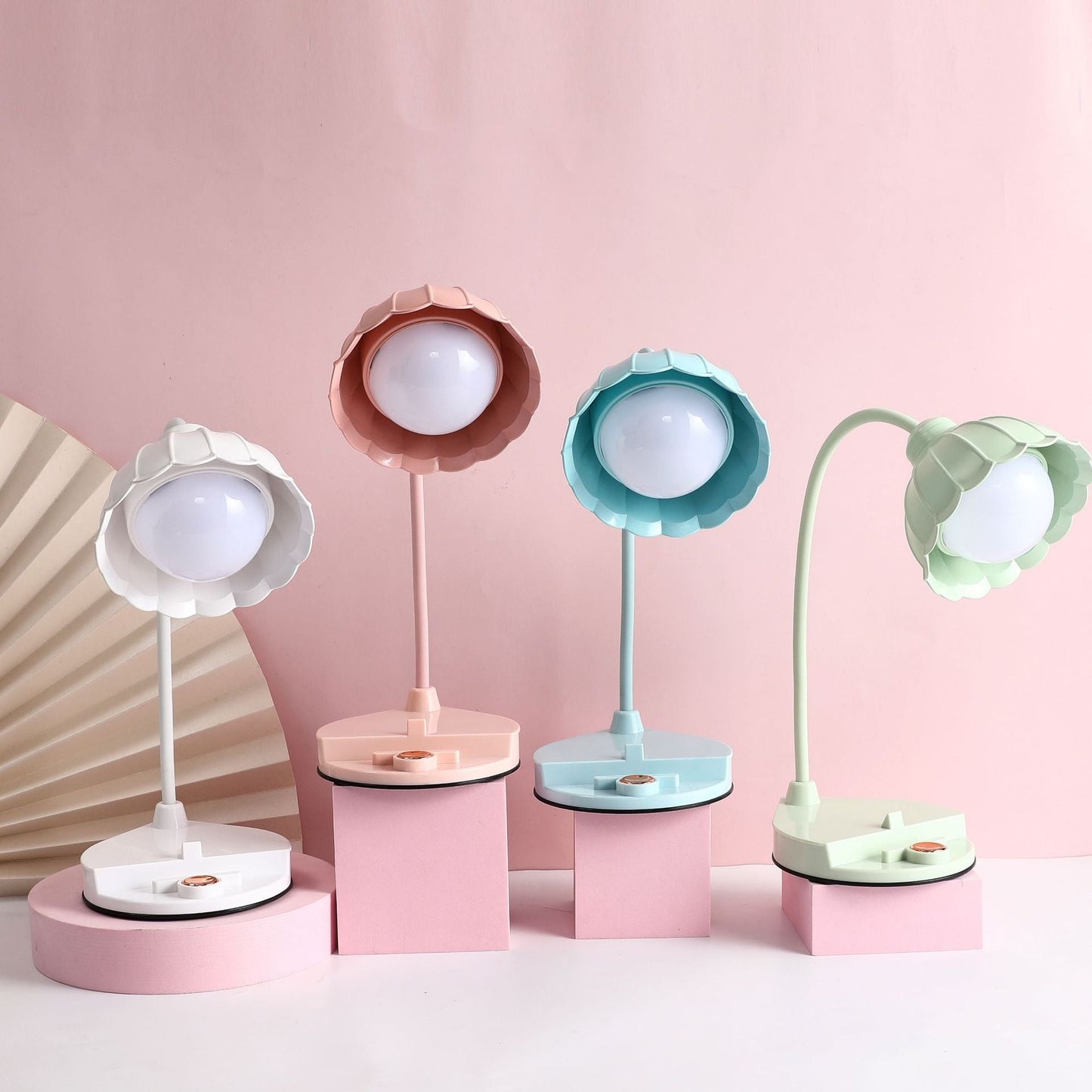 Contemporary Scandinavian Rechargeable Touch-Sensor LED Table Lamp for Nightstands