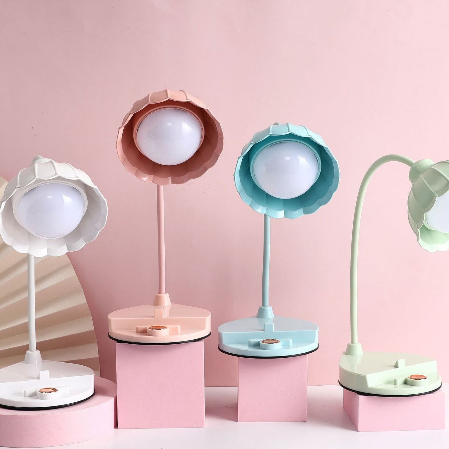 Contemporary Scandinavian Rechargeable Touch-Sensor LED Table Lamp for Nightstands