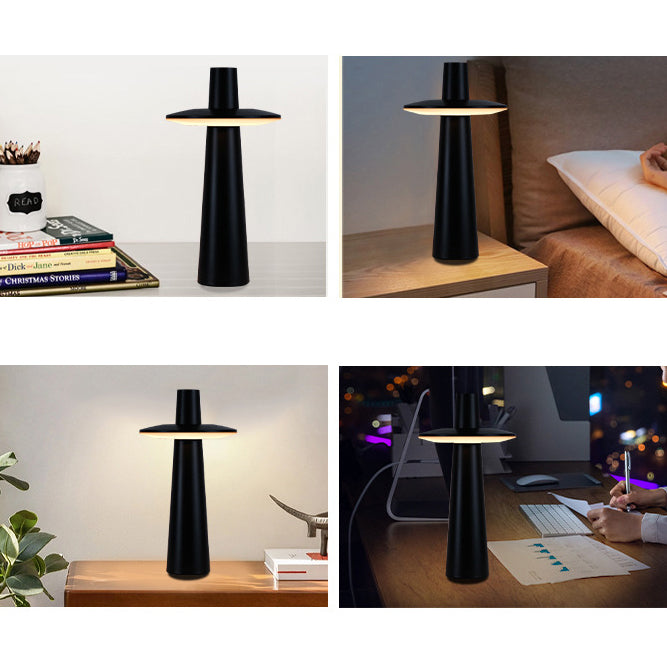 Contemporary Nordic Rechargeable Touch Sensor LED Table Lamp for Bedside
