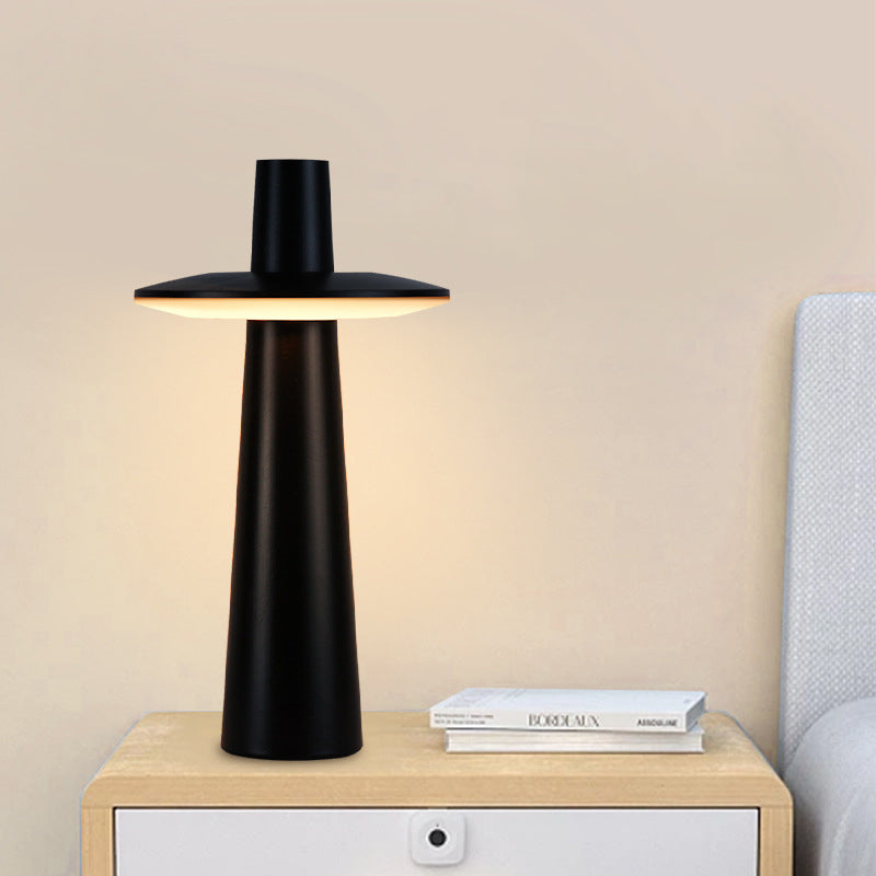 Contemporary Nordic Rechargeable Touch Sensor LED Table Lamp for Bedside