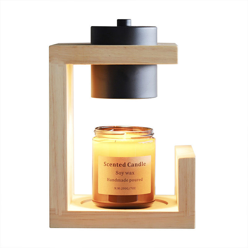 Traditional Farmhouse Metal Rubber Geometric Cylinder 1-Lamp Melting Wax Table Lamp for Bedroom