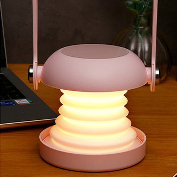 Contemporary Creative Rechargeable Folding Silica LED Mirror Table Lamp Night Light for Bedroom