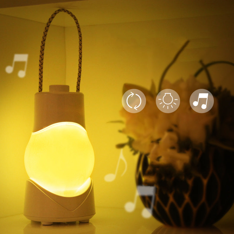 Modern Simplicity Portable Rechargeable ABS Music Ball LED Table Lamp Night Light for Bedroom