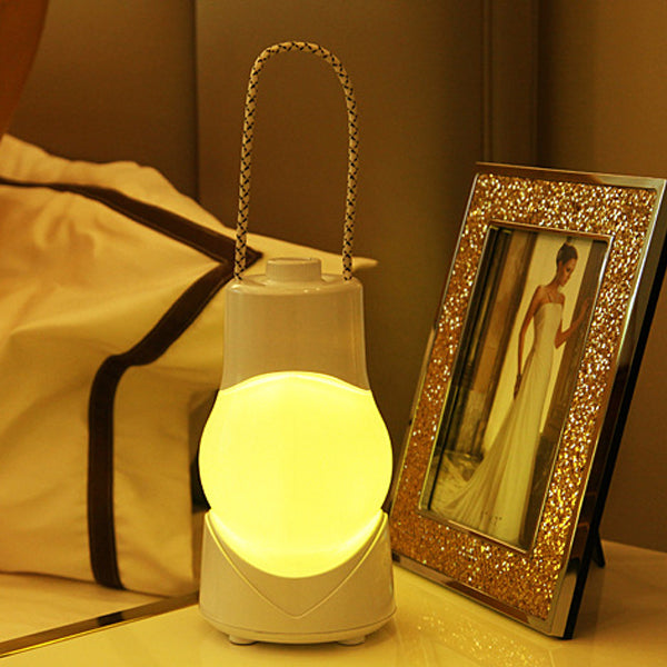 Modern Simplicity Portable Rechargeable ABS Music Ball LED Table Lamp Night Light for Bedroom