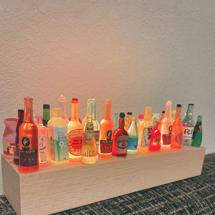 Contemporary Creative Rechargeable Solid Wood LED Table Lamp Night Light for Bedroom