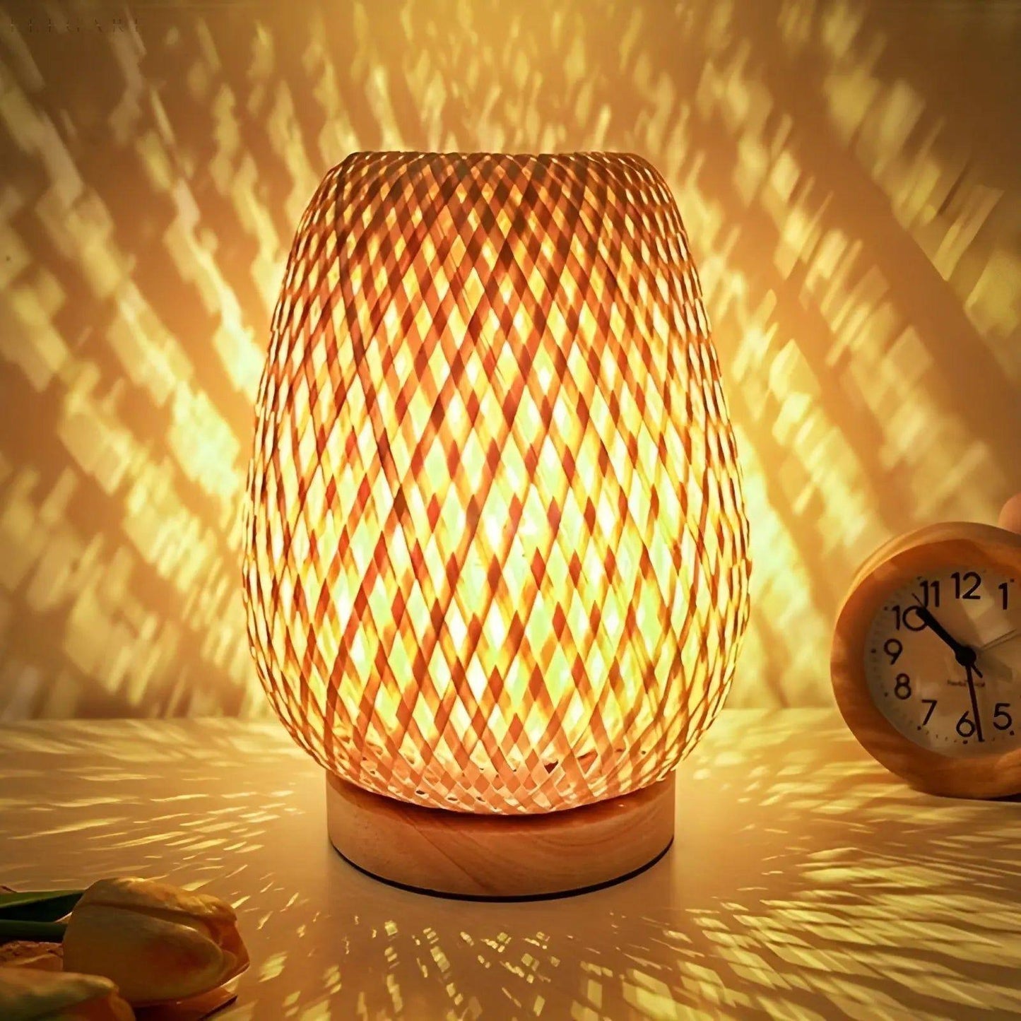 Aura Lamp - Bamboo USB Table Lamp for Bedroom Decor