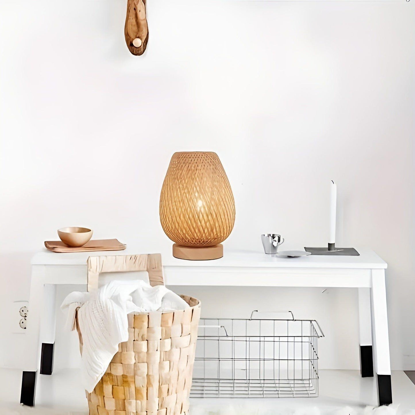 Aura Lamp - Bamboo USB Table Lamp for Bedroom Decor