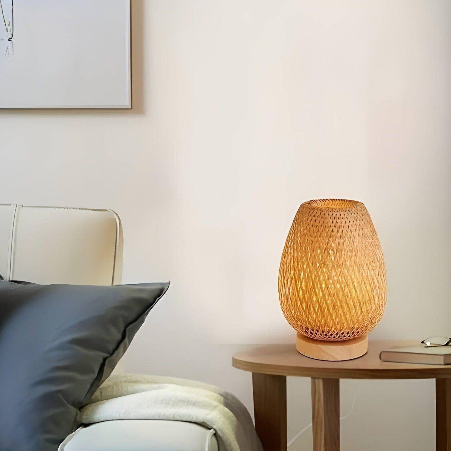 Aura Lamp - Bamboo USB Table Lamp for Bedroom Decor
