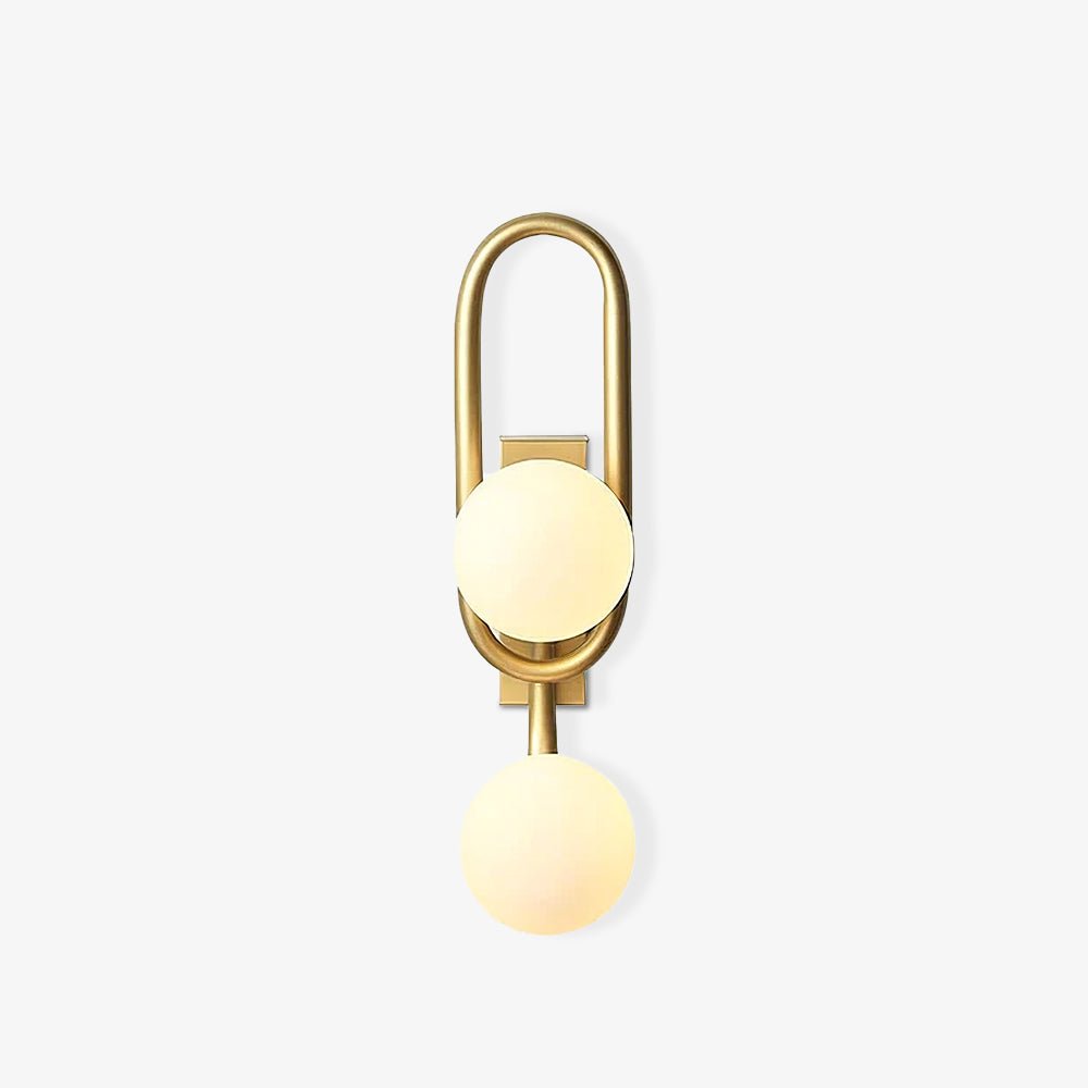 Belisto Wall Lamp - Gold Metal & Glass, G9 Bulb, Indoor