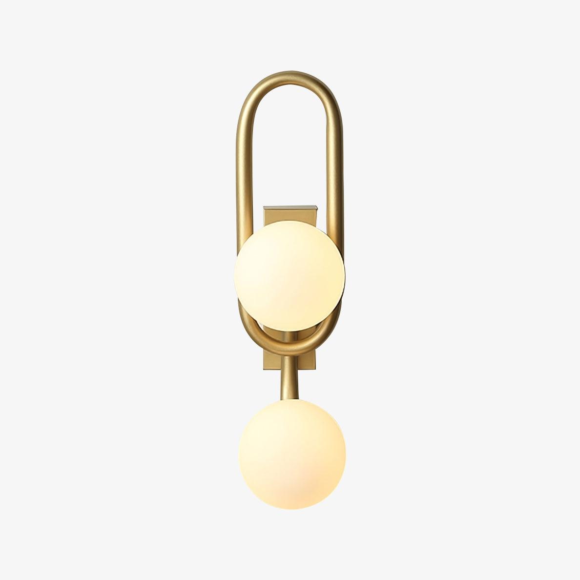 Belisto Wall Lamp - Gold Metal & Glass, G9 Bulb, Indoor