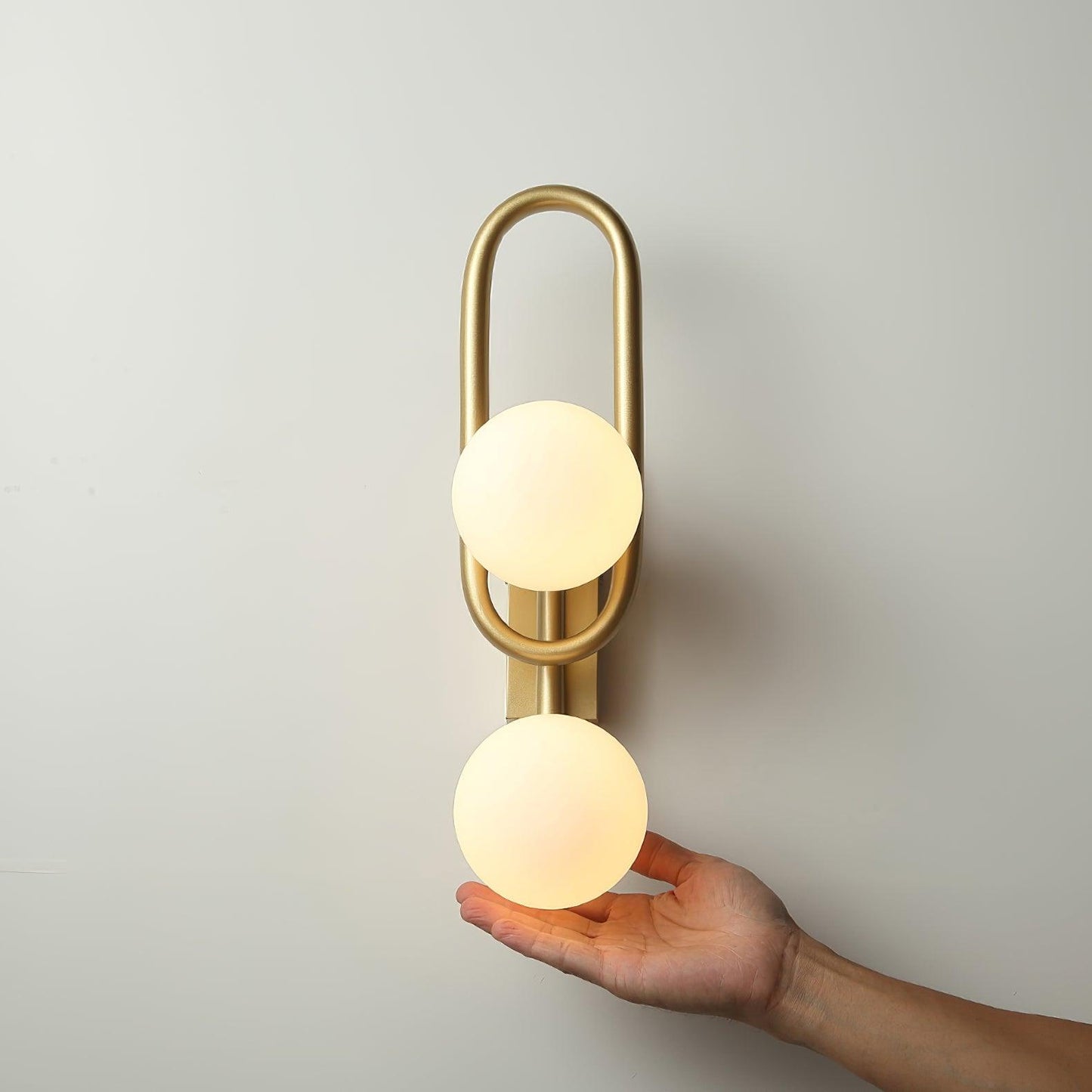 Belisto Wall Lamp - Gold Metal & Glass, G9 Bulb, Indoor