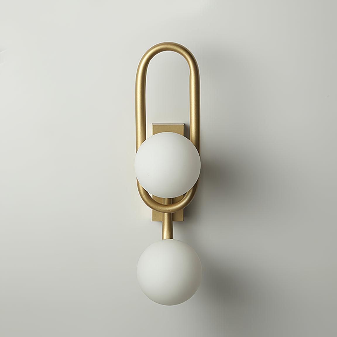 Belisto Wall Lamp - Gold Metal & Glass, G9 Bulb, Indoor