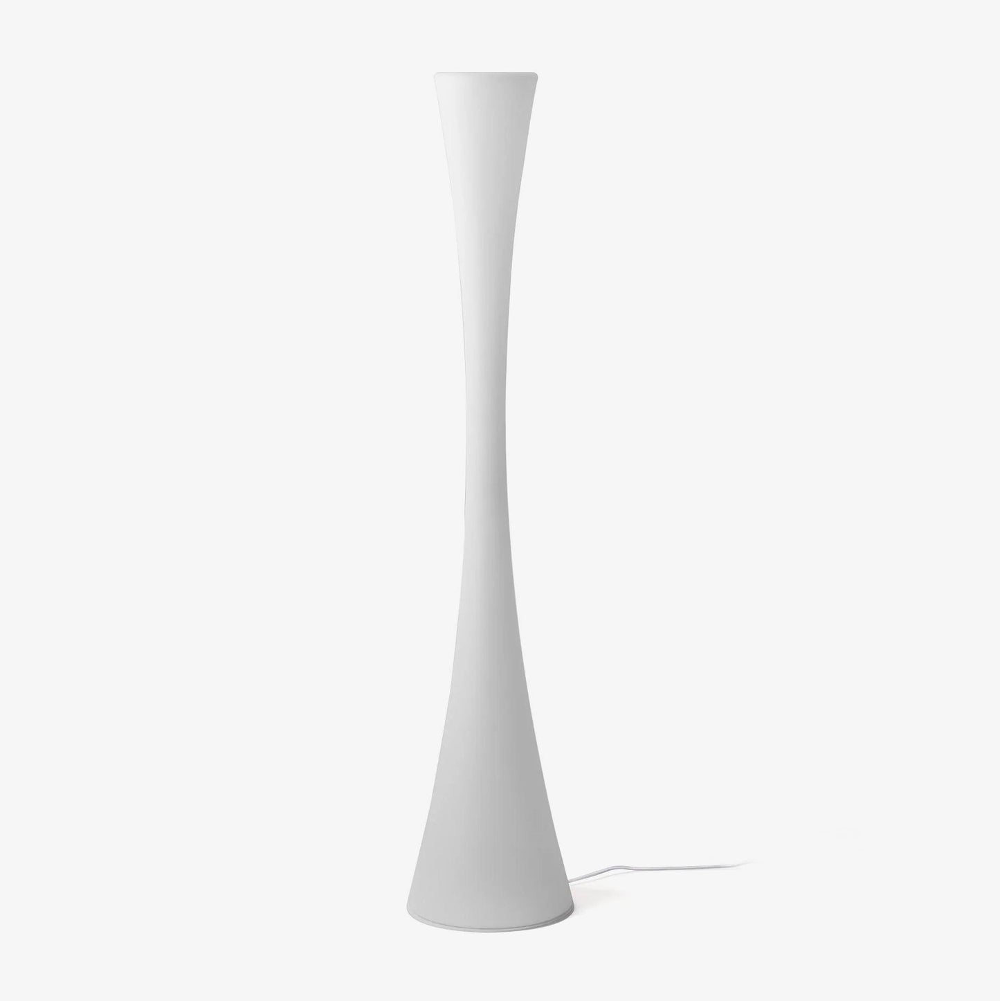 Biconica Pol Floor Lamp with LED Light - Modern White Design