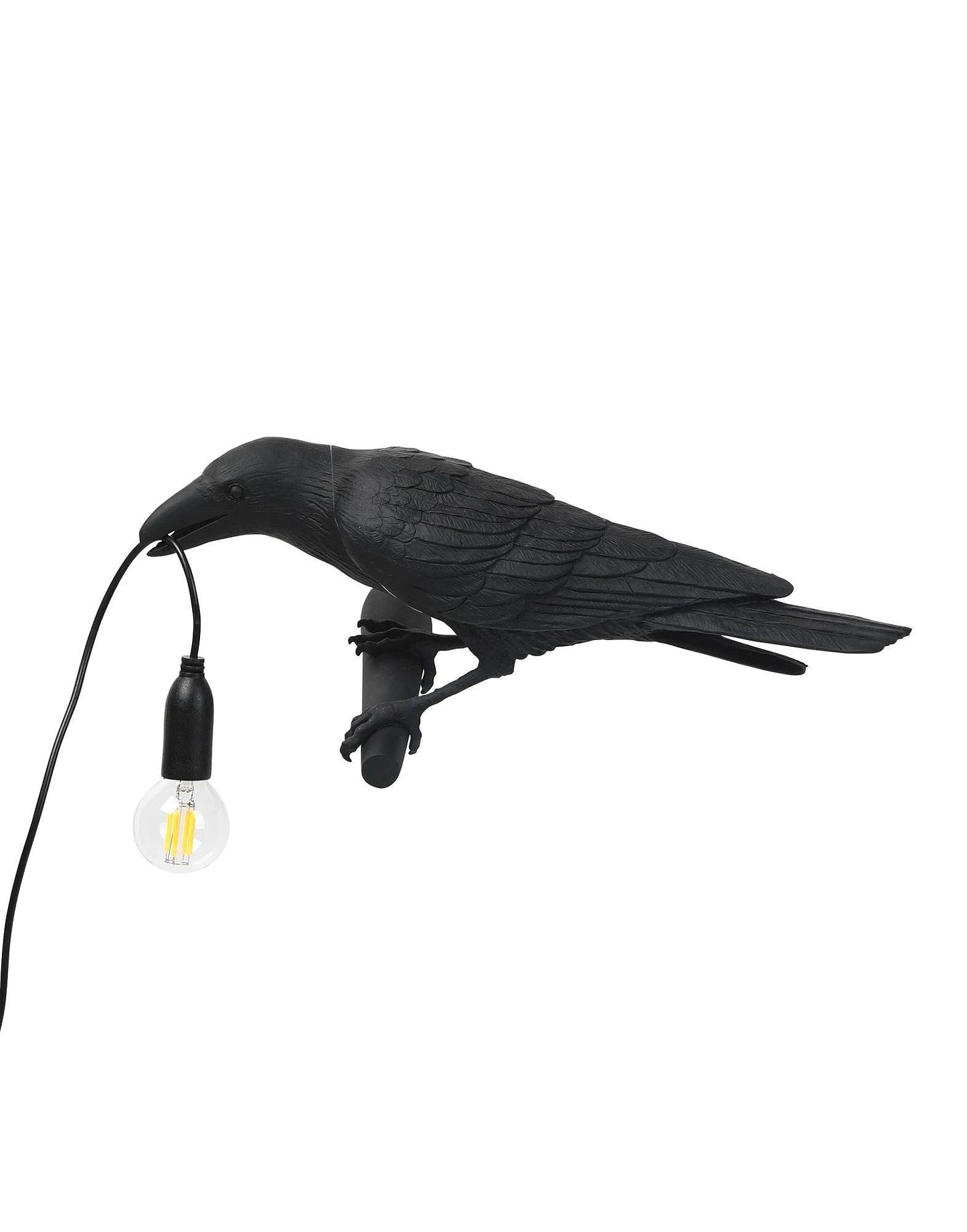 Bird Wall Light - LED Resin Ravens - Indoor Decor