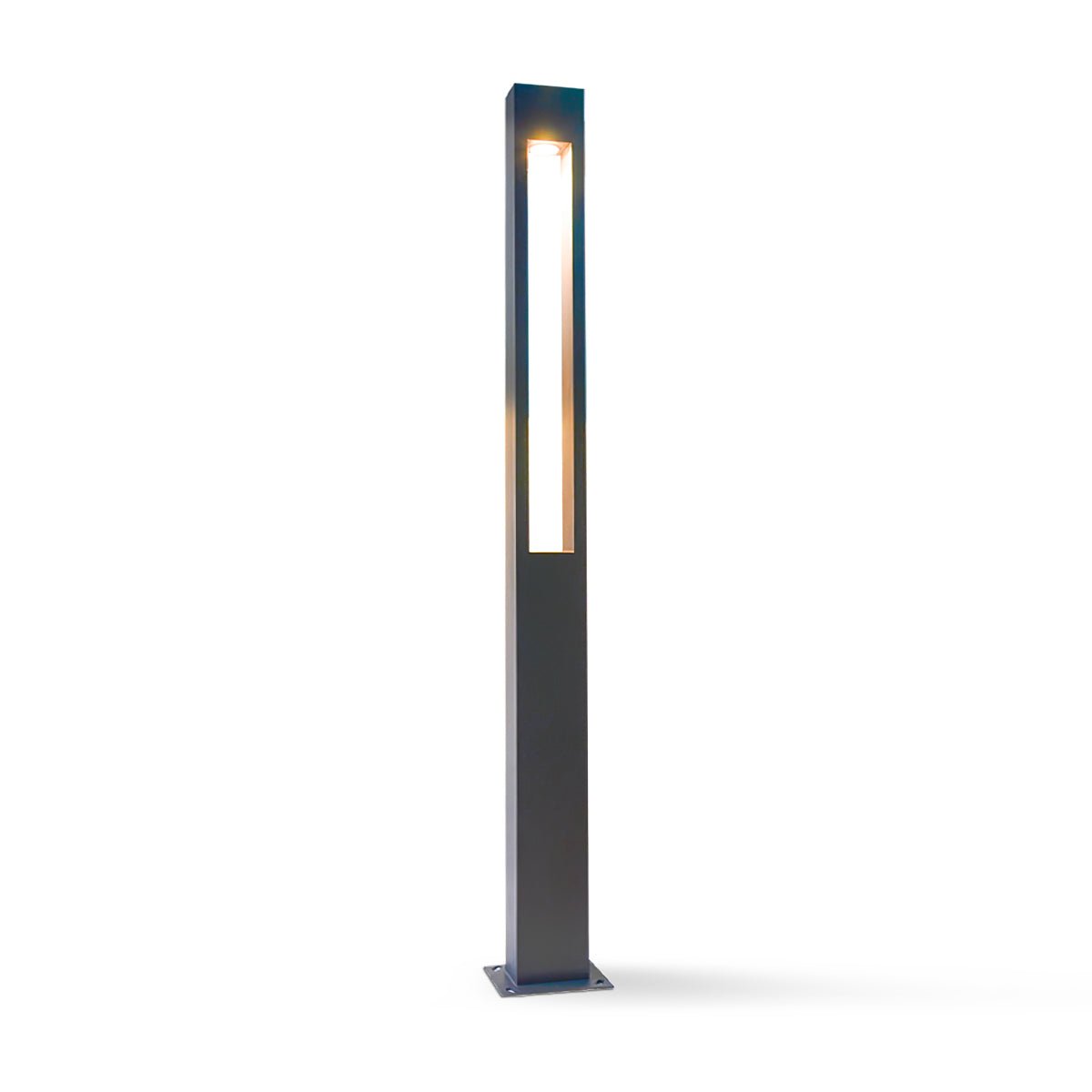 Pole Outdoor Post Garden Light - LED Waterproof Black Design