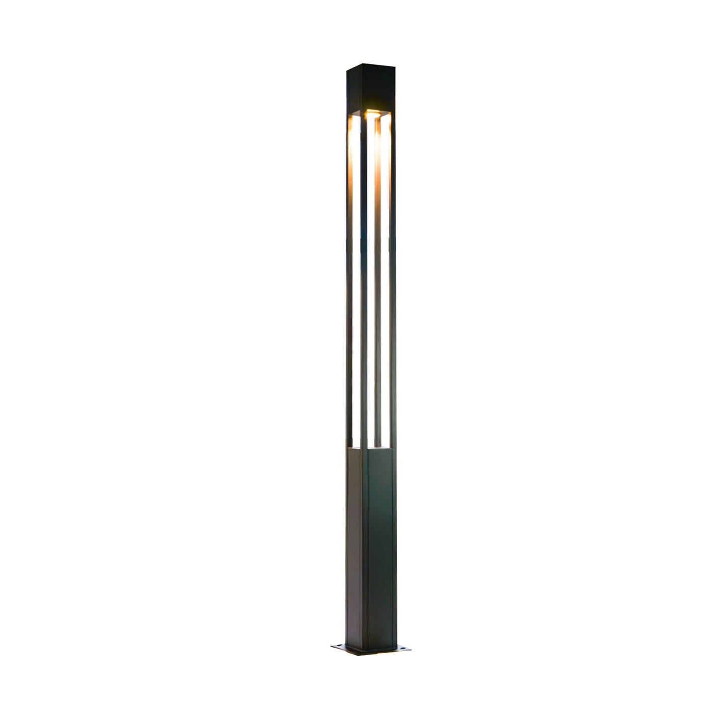 Pole Outdoor Post Garden Light - LED Waterproof Black Design