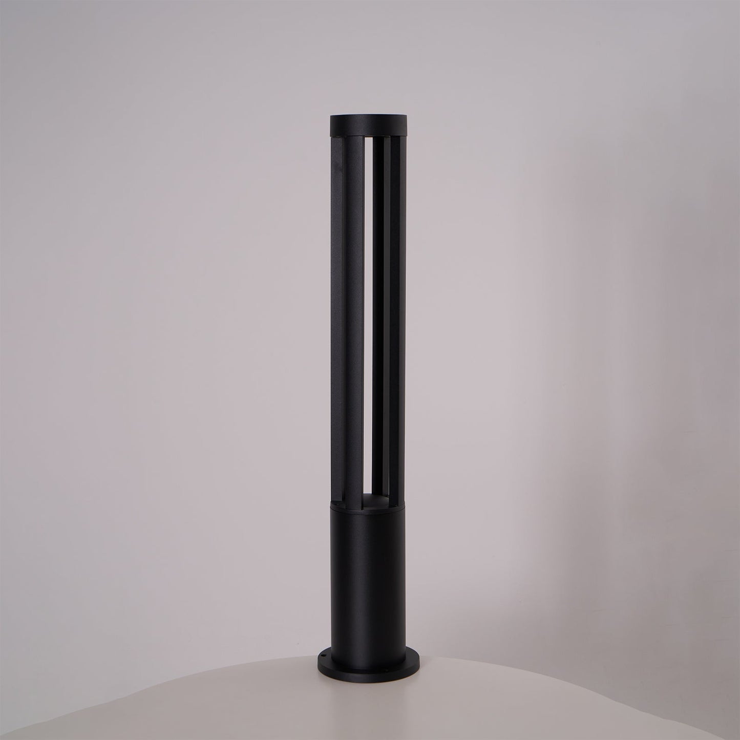 Black Cylindrical Garden Outdoor Light LED Waterproof 40cm