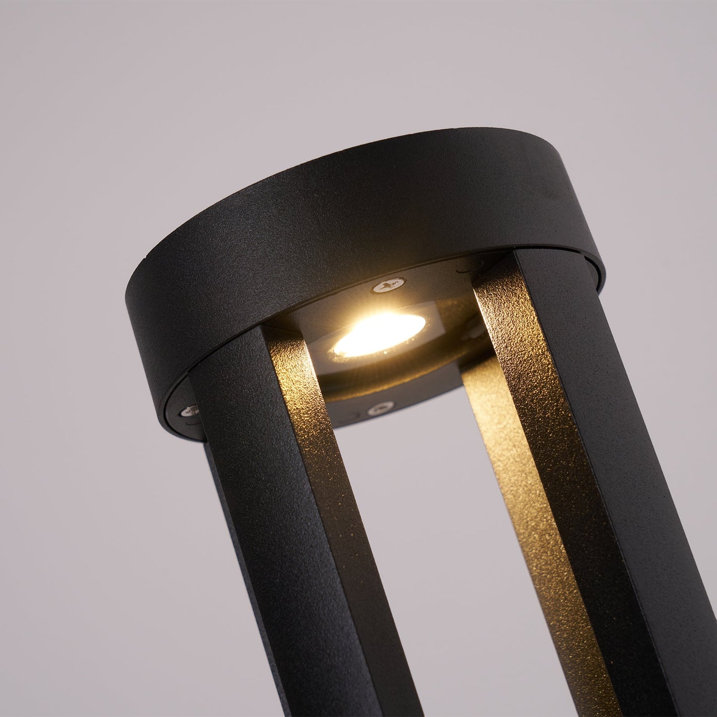 Black Cylindrical Garden Outdoor Light LED Waterproof 40cm