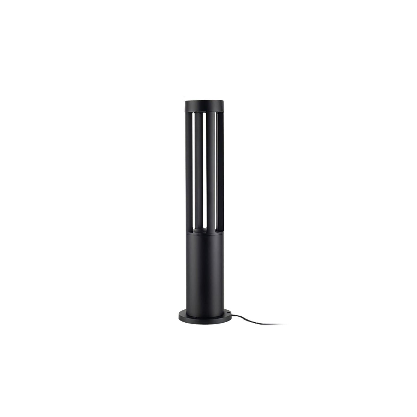 Black Cylindrical Garden Outdoor Light LED Waterproof 40cm
